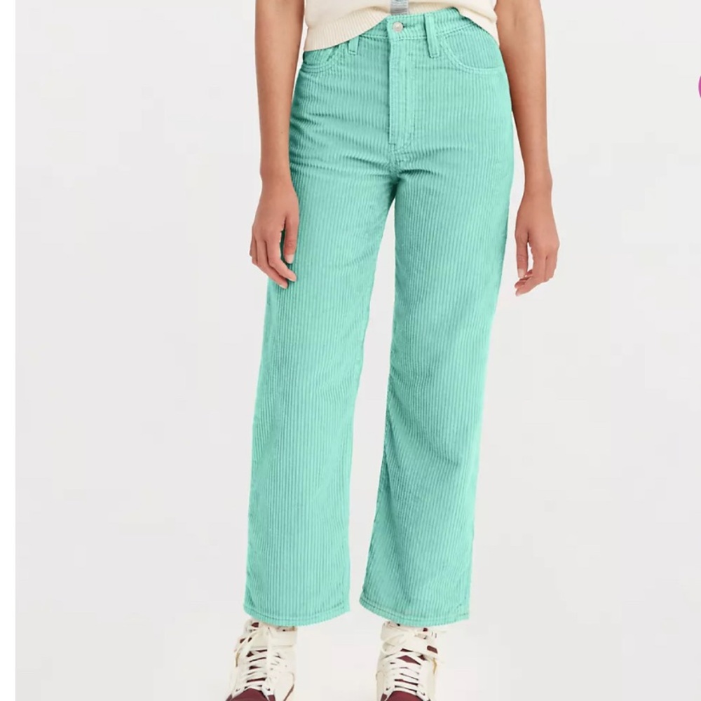 Levi’s Ribcage Corduroy Straight Ankle Pants 28x27